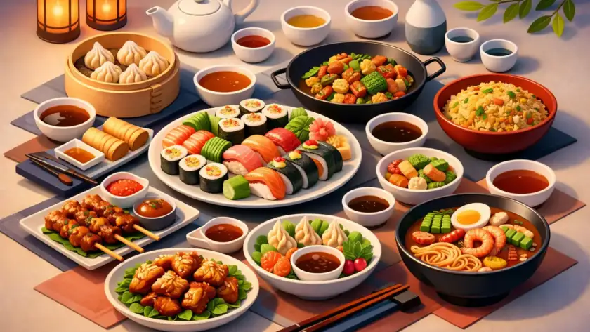 Asian Dinner Party Menu Ideas for Groups