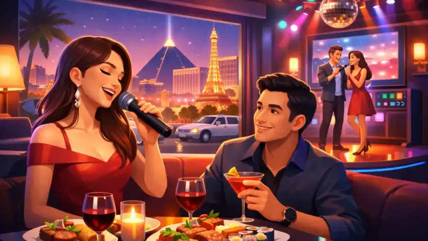 Karaoke Dinner Date Las Vegas Done Right