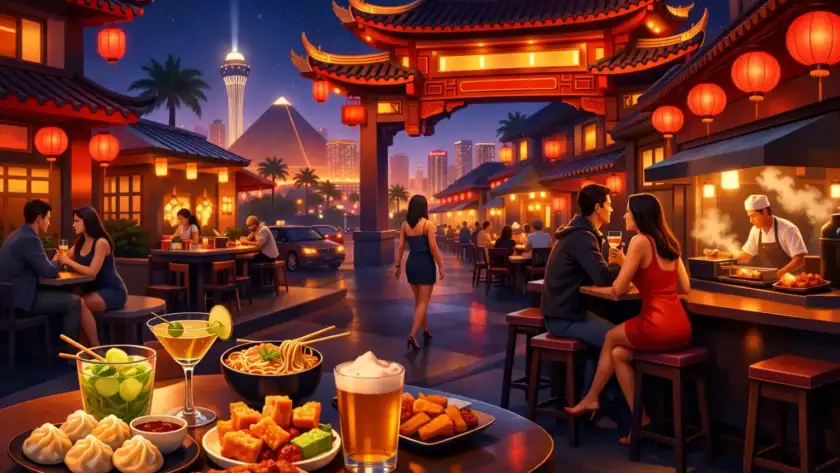 Late Night Drinks and Food Chinatown Las Vegas