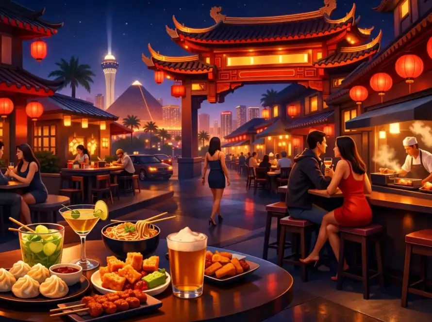 Late Night Drinks and Food Chinatown Las Vegas