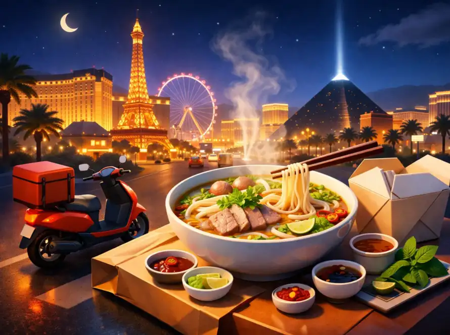 Late Night Pho Near Strip That Delivers More