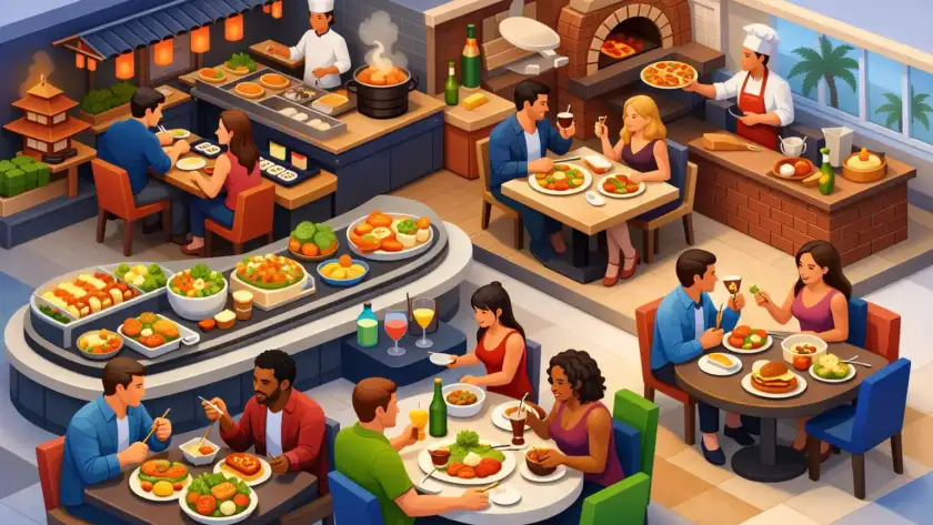 Why a Multi Cuisine Dinner Venue Wins Group Nights