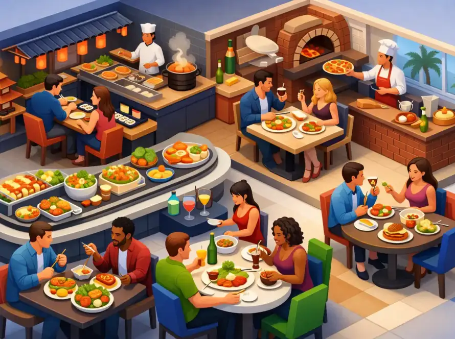 Why a Multi Cuisine Dinner Venue Wins Group Nights